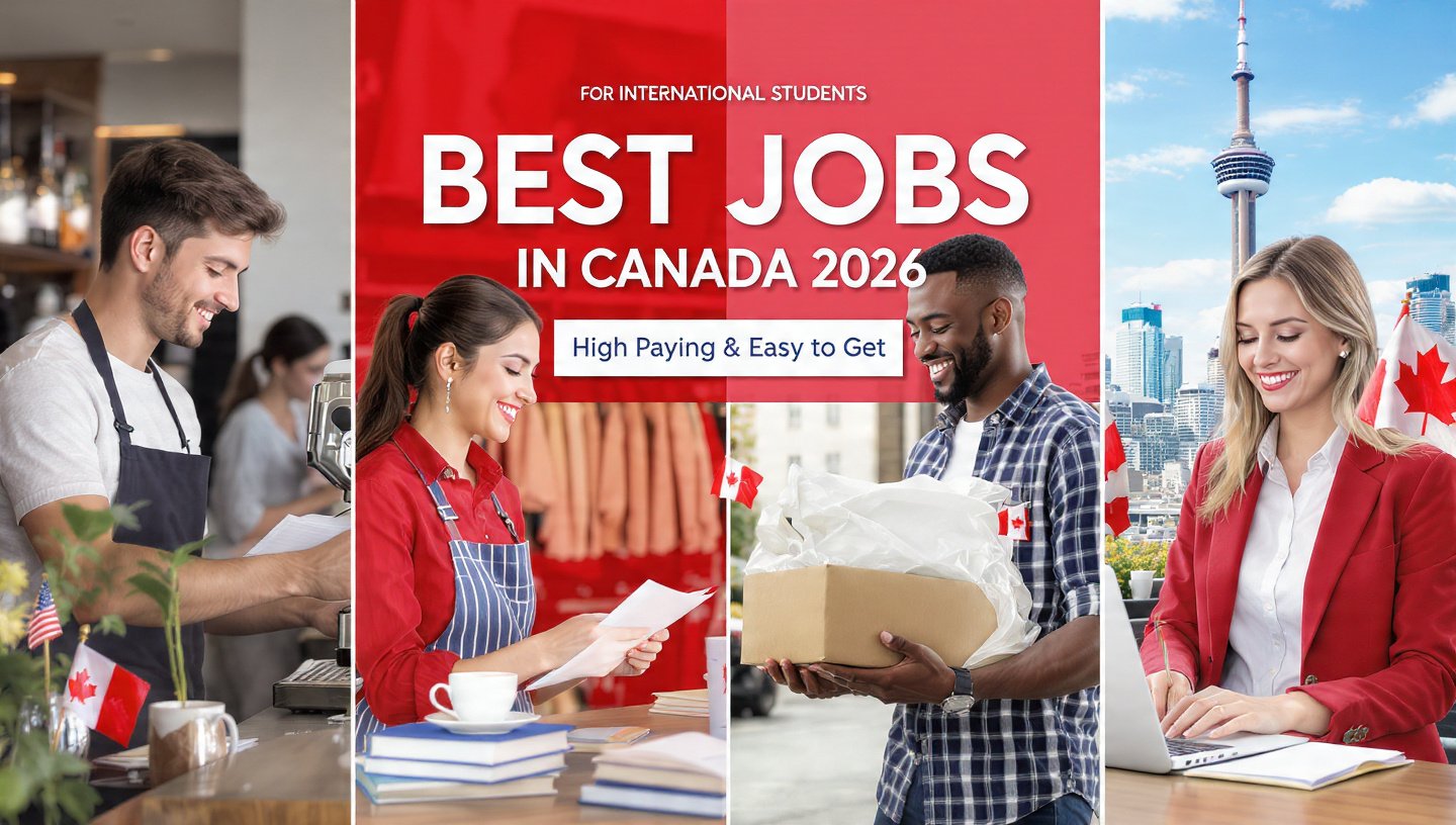 Best Jobs for International Students in Canada 2026– High Paying & Easy to Get