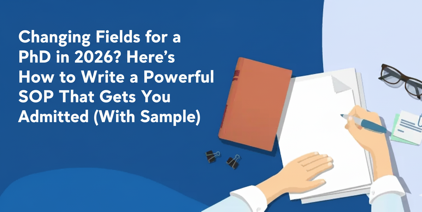 Changing Fields for a PhD in 2026 Here’s How to Write a Powerful SOP That Gets You Admitted (With Sample)